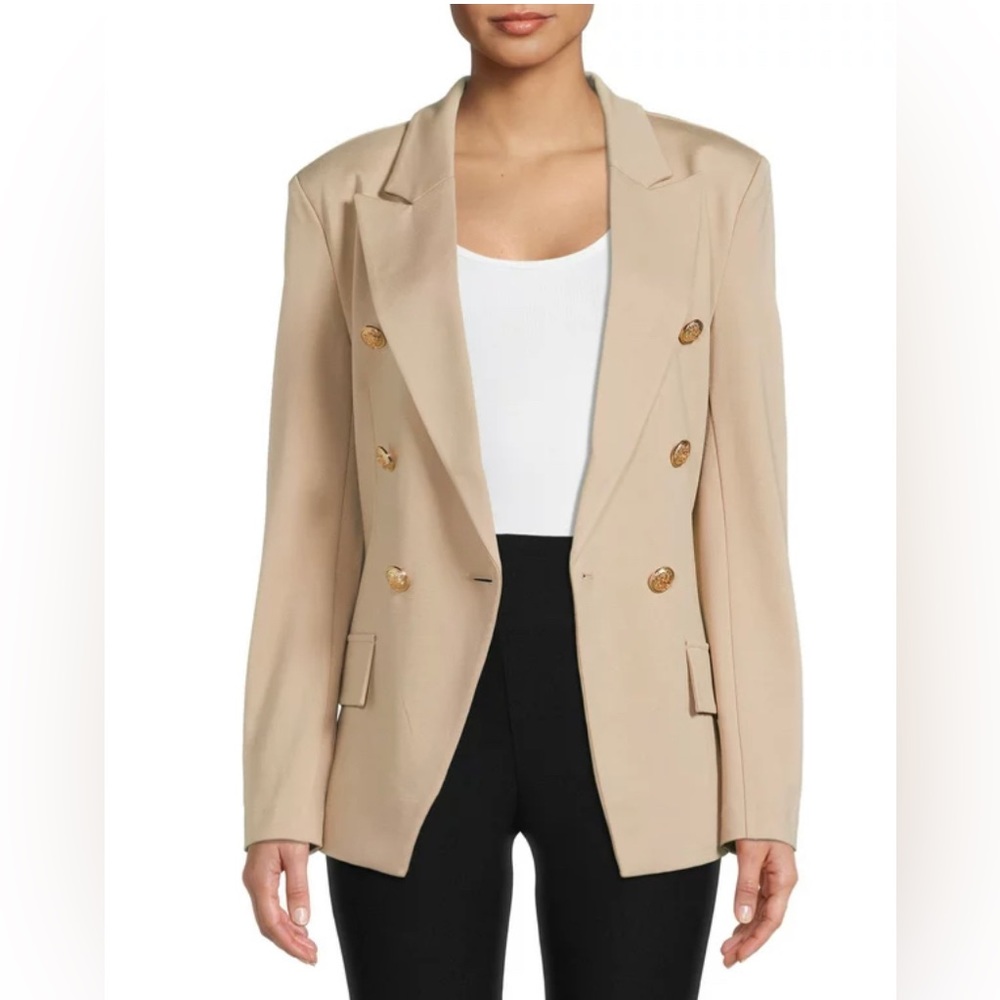 Khaki Double Breasted Blazer- Attitude Unknown - XL